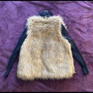 Shein brown vest in large + shein large black turtleneck